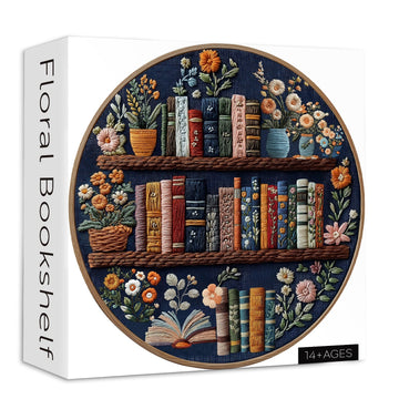 Estantería floral rompecabezas 1000 piezas